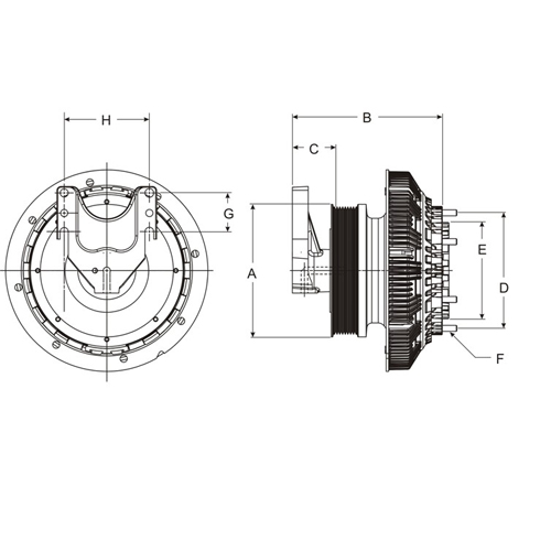 Horton 99A9633 Engine Cooling Fan Clutch