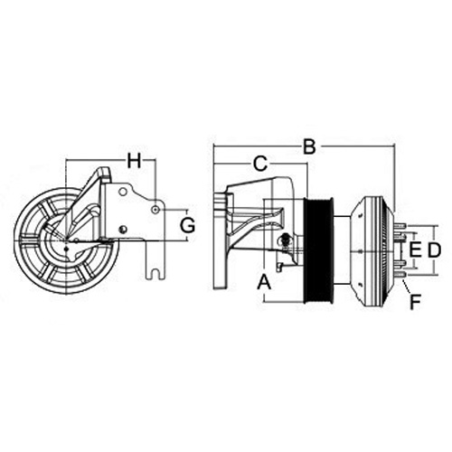 Horton 99A9654 Engine Cooling Fan Clutch