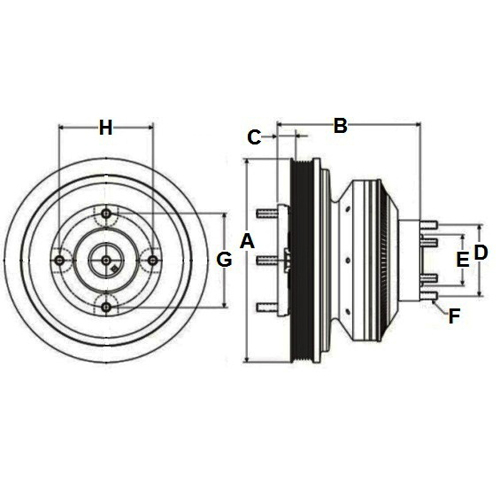 Horton 99A9657 Engine Cooling Fan Clutch