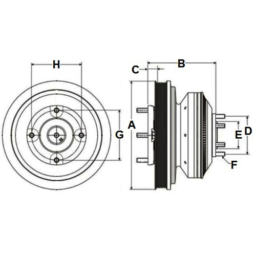 Horton 99A9658 Engine Cooling Fan Clutch