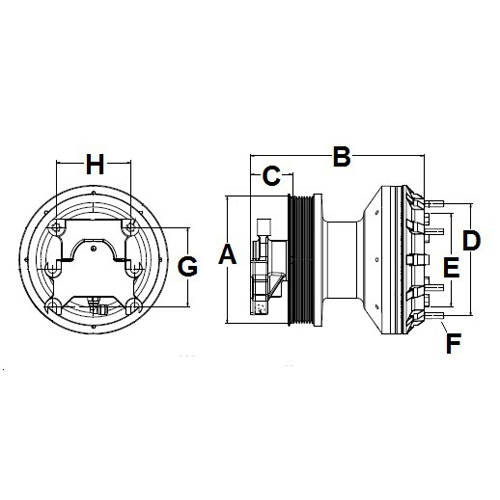 Horton 99A9676 Engine Cooling Fan Clutch