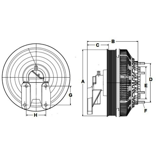 Horton 99A9742 Engine Cooling Fan Clutch