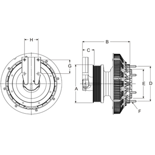Horton 99A9787 Engine Cooling Fan Clutch