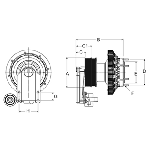 Horton 99A9796 Engine Cooling Fan Clutch