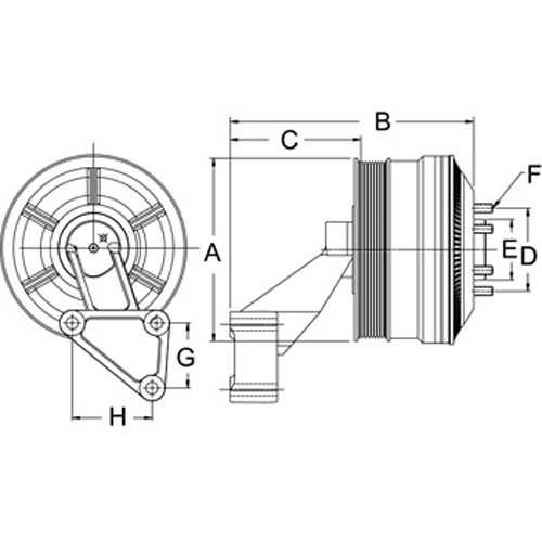 Horton 99A9885 Engine Cooling Fan Clutch