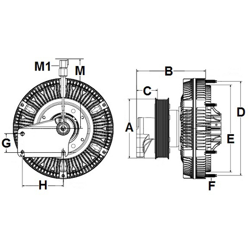 Horton 9910174 Engine Cooling Fan Clutch