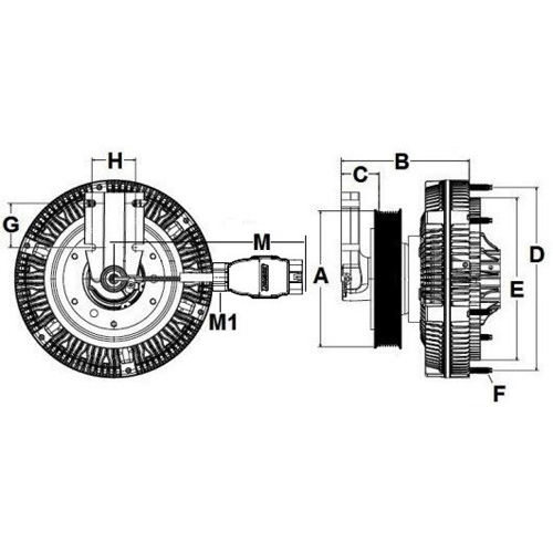 Horton 9910378 Engine Cooling Fan Clutch