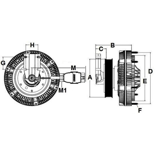 Horton 9910379 Engine Cooling Fan Clutch