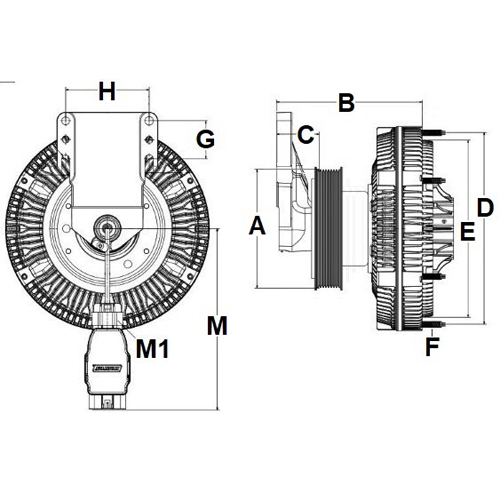 Horton 9910411 Engine Cooling Fan Clutch