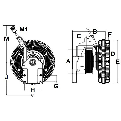 Horton 993230305 Engine Cooling Fan Clutch