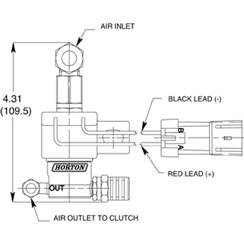 Horton 993300 Engine Cooling Fan Clutch Solenoid Valve