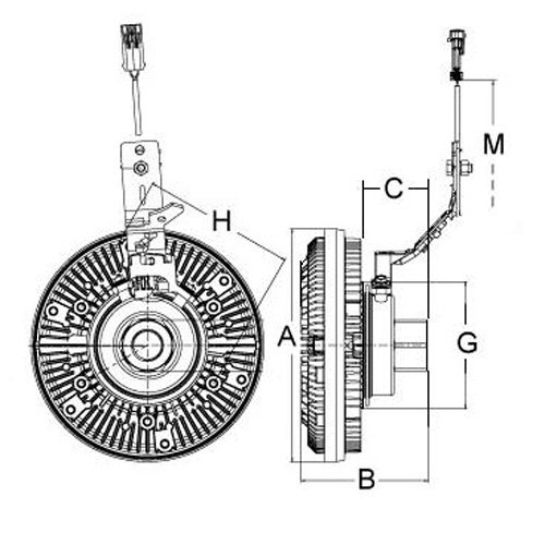 Horton 99452100146001 Engine Cooling Fan Clutch