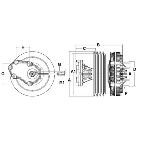 Horton 995423 Engine Cooling Fan Clutch
