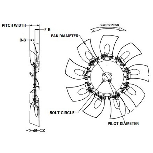 Horton 997ZL09S257-002 Engine Cooling Fan