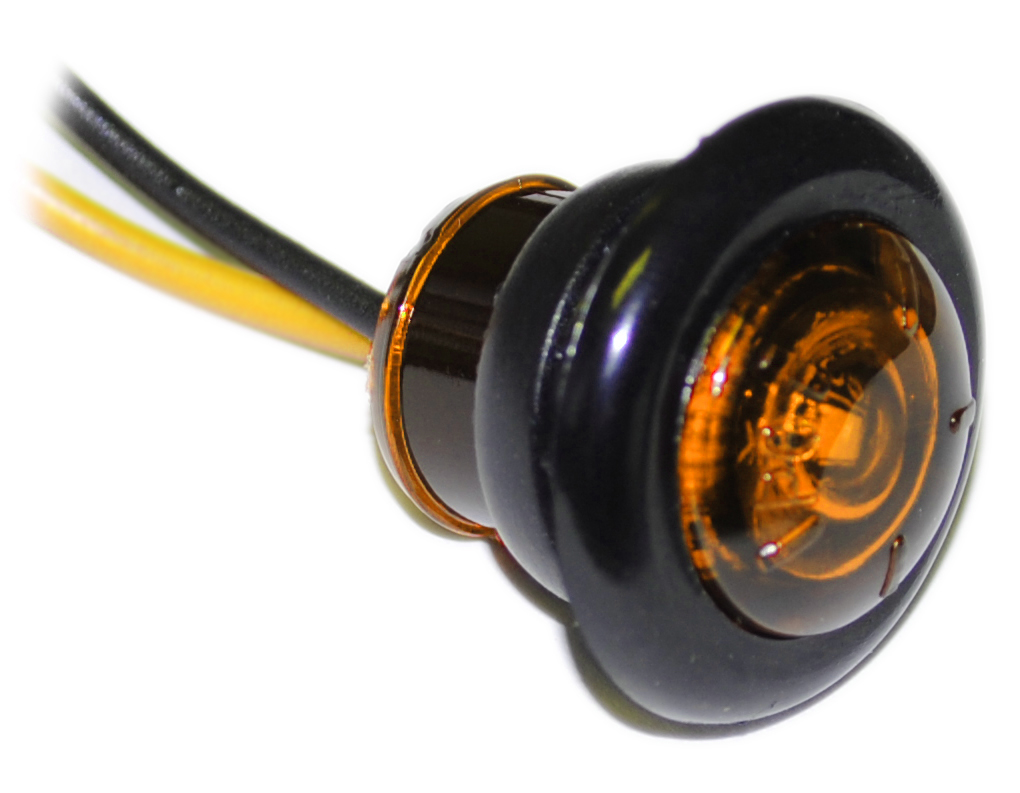 Jammy J-51-AMS 3/4â€³ Amber LED PC CL/MK Lamp w/ 9\