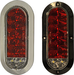 Jammy J-68-FRP5 6â€ Oval LED S/T/T & Backup, FMT