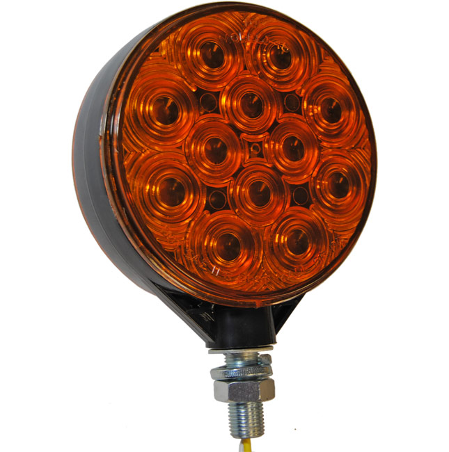 Jammy J-755-AA LED Double Face Pedestal Warning/Turn Signal, Amber/Amber