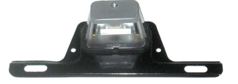 Jammy J-99-BRK Gray License Lamp with Bracket, Self-Grounding