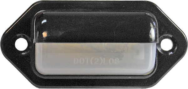 Jammy J-EC5B LED license Lamp w/ Black Plastic Housing Cover