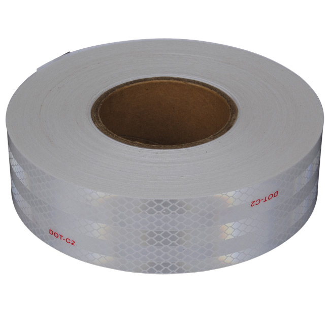 Jammy J-PGW-12Y 2â€³ x 150â€² Roll Prismatic Edge Sealed Tape, Solid White Continuous