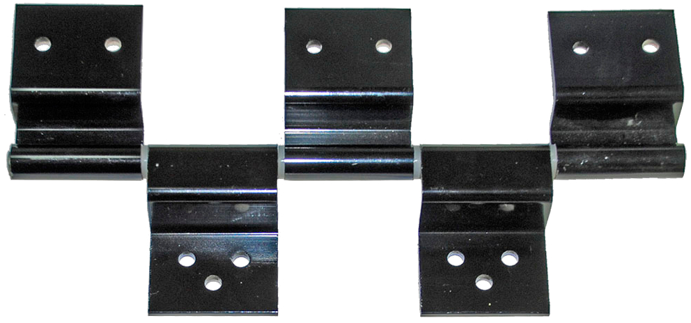 Jammy TALH5B Alum. Door Hinge, 5 Leaf, Black