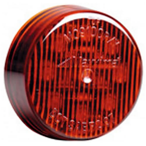 Maxxima 2" Round P2/P3 Clearance Marker Red - 12/24VDC Dual Voltage - M09100R-DV
