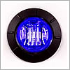 Maxxima 3/4" Round Auxiliary Blue Clear Lens - M09300BCL