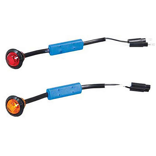 Maxxima 3/4" Round P2/P3/PC2 Clearance Marker Red - 12/24VDC Dual Voltage - M09300R-DV