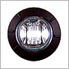 Maxxima 3/4" Round Auxiliary White Clear Lens - M09300WCL