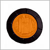Maxxima 1.25" Round P2/P3/PC2 Clearance Marker Amber - M09400Y