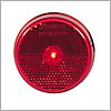 Maxxima 2 1/2" Round Red Reflectorized Clearance Marker Light - M11256R