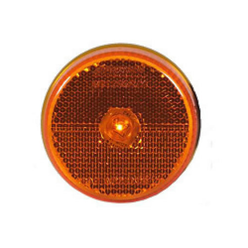 Maxxima 2 1/2" Round Amber Reflectorized Clearance Marker Light - M11256Y