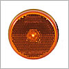 Maxxima 2 1/2" Round Amber Reflectorized Clearance Marker Light - M11256Y