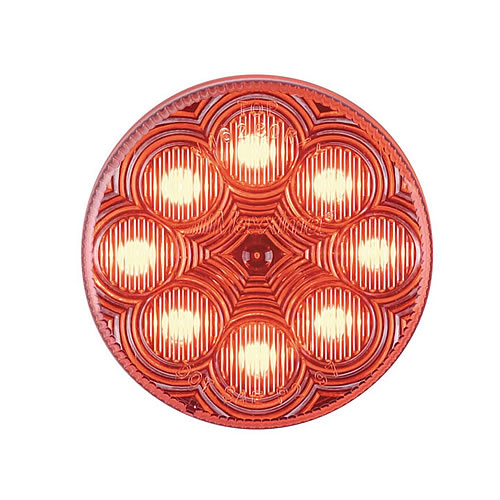 Maxxima 2 1/2" Round Red Clear Lens Vantage Series - M16280RCL