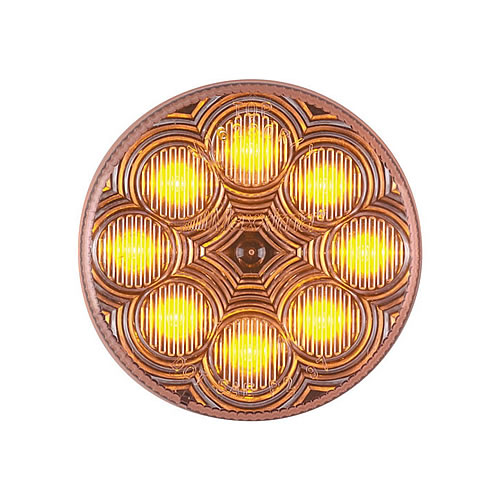 Maxxima 2 1/2" Round Amber Clear Lens Vantage Series - M16280YCL