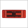 Maxxima 2" x 6" Red Clearance Marker/Auxiliary Turn - M20330R