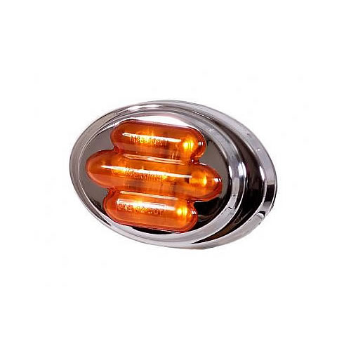 GG Grand General 74761 Light Bar 6-1//2 Pearl Amber//Clear 8LED, 3 Wires