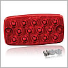 Maxxima 2" x 4" Rectangular Red LED Stop/Turn/Tail Light, Surface Mount - M42206R