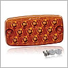 Maxxima Surface Mount Low Profile 0.4" Ultra Thin LED Light - Amber Park Rear Turn - M42206Y