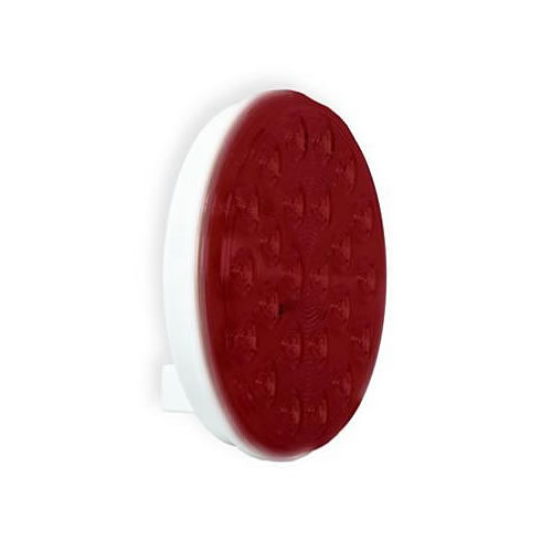 Maxxima 4" Round Red LED Warning Light - 8 Selectable Patterns - M42701R