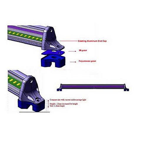 Maxxima Mounting Spacer Kit for Undercarriage Series 2 Gaskets / 4 Screws - M50131