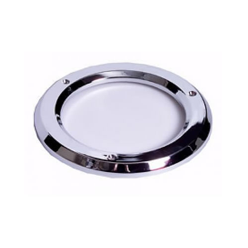 Maxxima 4" Round Chrome Plastic Grommet Cover - M50405