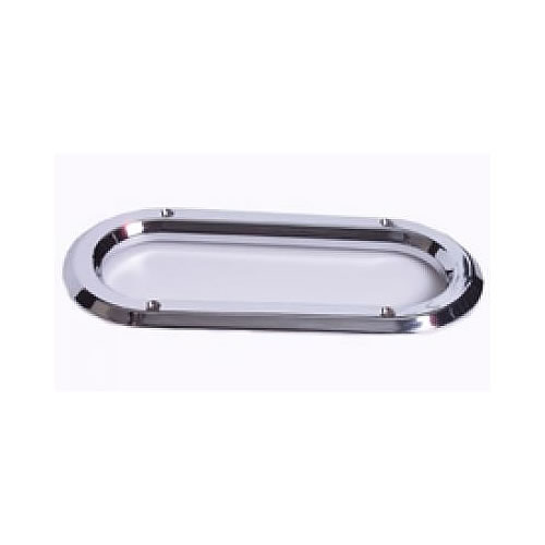 Maxxima Oval Chrome Plastic Grommet Cover - M50605