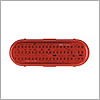 Maxxima 6" Oval Red Stop/Turn/Tail Light, PL-3 Connector - M63100R