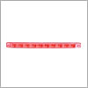 Maxxima 10 LED Rectangular Surface Mount Red Clear Lens Stop/Tail/Turn Strip Light M63318RCL-A