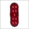 Maxxima 6" Oval Red Stop/Turn/Tail (STT) Light - M63322R