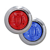 Maxxima 3/4" Round P2P3 CM Red with Blue Aux - M09340RBL-DC