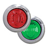 Maxxima 3/4" Round P2P3 CM Red With Green Aux - M09340RG-DC