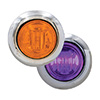 Maxxima 3/4" Round P2P3 CM Amber With Purple Aux - M09340YP-DC