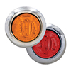 Maxxima 3/4" Round P2P3 CM Amber With Red - M09340YR-DC
